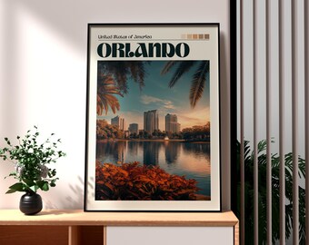 Orlando Florida Travel Poster: USA Poster Art