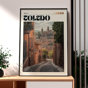 Toledo Print - Toledo Wall Art -  Toledo Spain Poster - Travel Wall Art - Spain Travel Poster - Toledo Art Poster - Spain Poster Wall Art