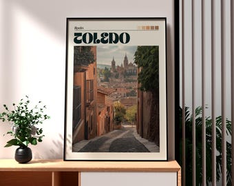 Toledo Spain Print: Travel Poster, Semi-Gloss Paper