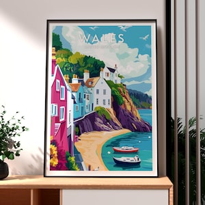 Wales Print - Wales Wall Art - Wales Wall Art - UK Countryside Art - Gift for Traveller - Wales Nature Poster - Welsh Art - Gift for Wales