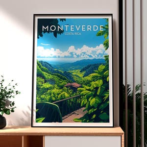 Monteverde Print - Costa Rica Wall Art - Midden-Amerika Poster - Travel Wall Art - Monteverde Poster - Costa Rica Art - Monteverde Art