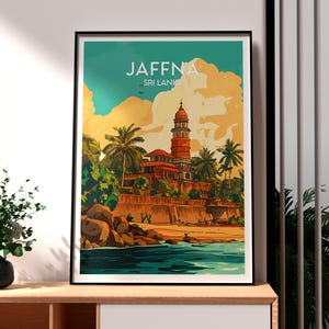 Jaffna Poster - Sri Lanka Wall Art - Jaffna Poster - Sri Lanka Travel Print - Sri Lankan Art - Sri Lanka Tamil Poster - Sri Lanka North