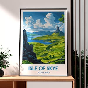 Isle of Skye Print - Scotland Wall Art - Inner Hebrides Poster - UK Wall Art - Gift for Traveller - Scotland Print - Isle of Skye Wall Art