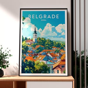 Belgrade Print - Serbia Wall Art - Belgrade Serbia Travel Poster - Travel Wall Art - Europe City Poster - Belgrade City Wall Art - Serbia
