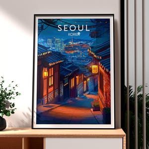 Seoul Poster - South Korea Wall Art - Seoul City Art - Korea Travel Poster - Seoul Wall Art - South Kora Print - Seoul Special City - Korea
