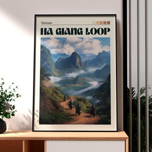 Ha Giang Loop Print - Vietnam Wall Art -  Ha Giang Loop Poster - Travel Wall Art - Vietnam Poster - Backpacking Poster - SE Asia Travel