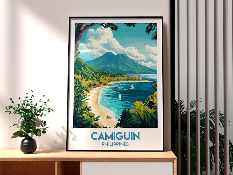 Camiguin Poster the Philippines Wall Art Camiguin Print Philippines