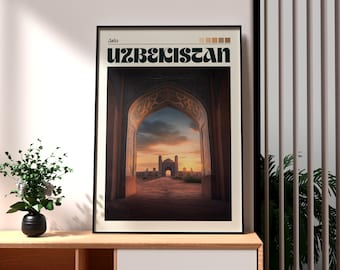 Stampa Samarcanda Uzbekistan: Poster da parete di viaggio