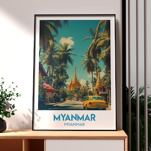 Myanmar Print - Burma Wall Art - Myanmar Poster - Burma Poster - South East Asia Wall Art - Asia Travel Art - Myanmar Wall Art - Burmese Art