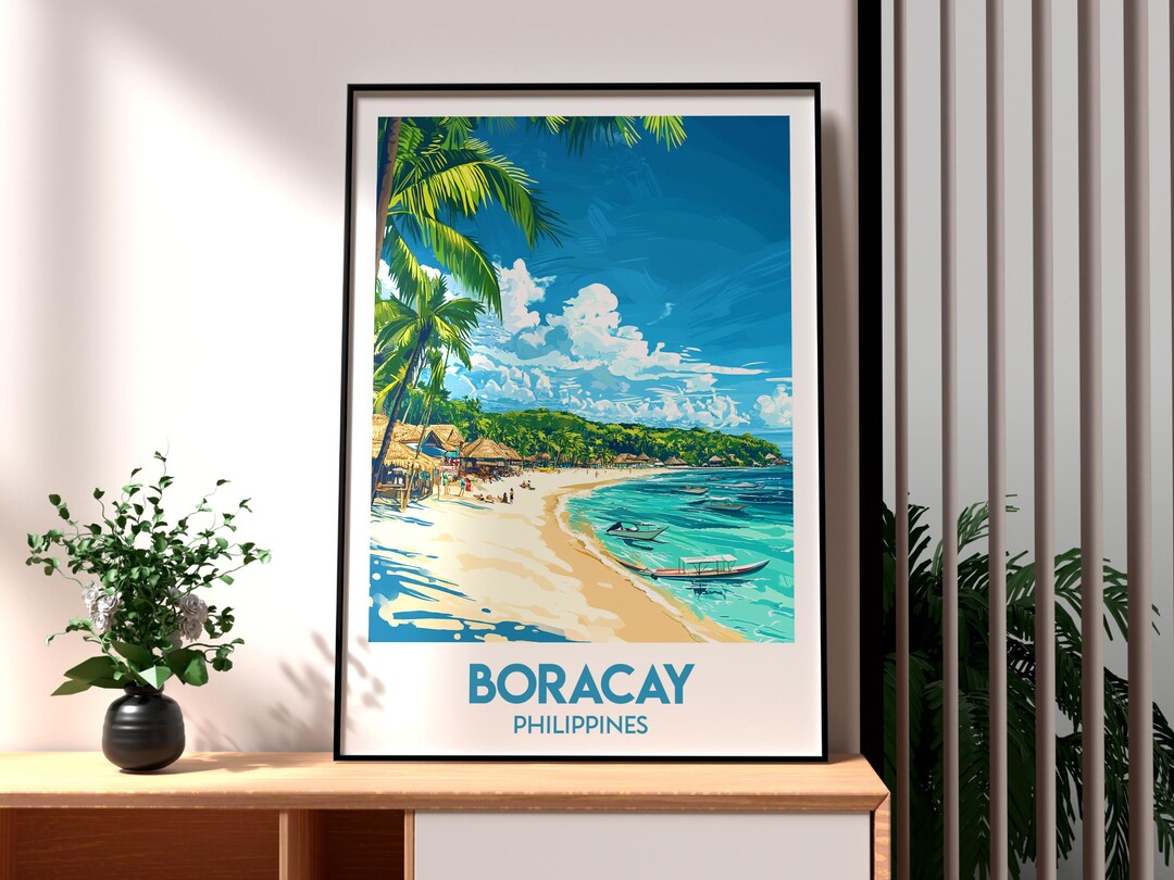 Boracay Poster the Philippines Wall Art Boracay Print Philippines