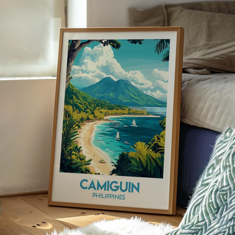 Camiguin Poster the Philippines Wall Art Camiguin Print Philippines