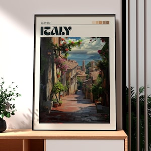 Italy Print - Italy Wall Art - Italy Poster - Travel Wall Art - Italy Travel Poster - Amalfi Coast Wall Art - Rome Poster - Italian Art