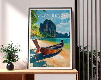 Poster Mural A0 - Plage De Thaïlande - Grande Impression Photo Paysage