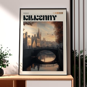 Kilkenny Print - Ireland Wall Art - Kilkenny Ireland Poster - Travel Wall Art - Ireland Poster - Kilkenny Art - Republic of Ireland Travel