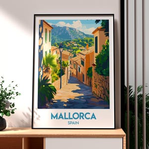 Mallorca Print - Majorca Wall Art -  Balearic Islands Poster - Travel Wall Art - Spain Travel Poster - Mallorca Poster - Spain Poster