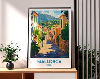 Mallorca Travel Poster: Balearic Islands Wall Art