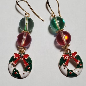 Wreath Charm Earrings