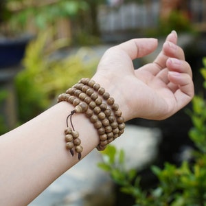 108 Beads Bracelet  | Vietnamese Natural Agarwood | Premium Grade Agarwood Beads | Standard Forest Agarwood