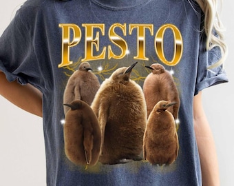 Cute Pesto The Penguin Tee, Gaint Baby Penguin Pesto Shirt, Funny Penguin Shirt, Pesto Bootleg Shirt, Viral Penguin Shirt, Viral Cute Pesto