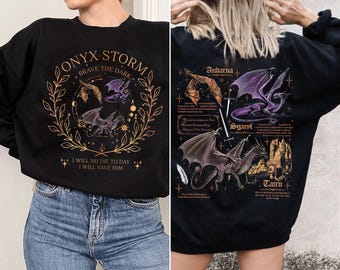 Fourth Wing Dragon Comfort Colors Shirt, Tairn & Andarna TShirt, Basgiath War College Tee, Dragon Rider Shirt, Bookish Gift for Readers