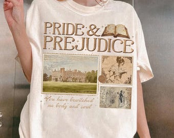 Pride and Prejudice Quotes Shirt , Book Lover Gift Tee , Feminist Booktok Romance Merch