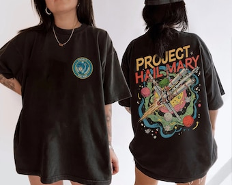 Project Hail Mary Book Two Sided Shirt, Rocky Amaze, Sci-Fi Book Lover Tshirt, Andy Weir Book Merch, Fist My Bump