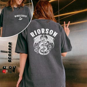 Xaden Riorson Wingleader Shirt, Comfort Colors Fourth Wing Merchs, Bookish Shirt, Booktok Onyx Storm Reader T Shirt