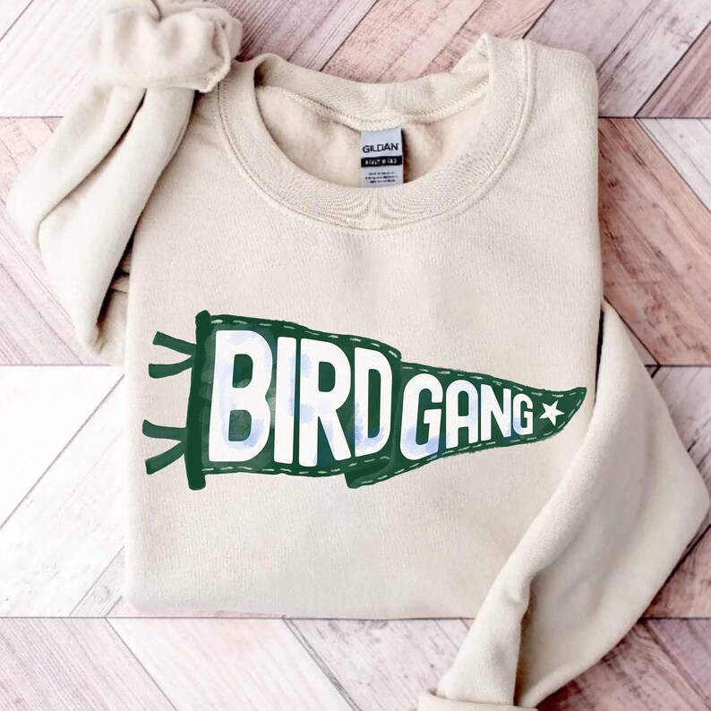 Custom Bird Gang Pennant Sweatshirt