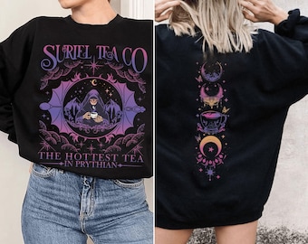 Suriel Tea Co Comfort Colors tshirt, A Court Of Thorns And Roses Shirt, Suriel Tea Co Shirt, Retro Bookish Tshirt, Spill The Tea Sweater