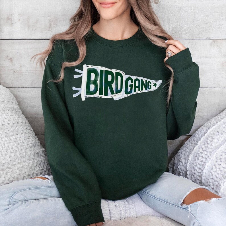 Custom Bird Gang Pennant Sweatshirt