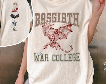 Fourth Wing Comfort Colors Shirt, Basgiath War College Shirt, Violet Sorrengail, Xaden Riorson, Gifts for Readers, Fantasy Book Dragon Shirt