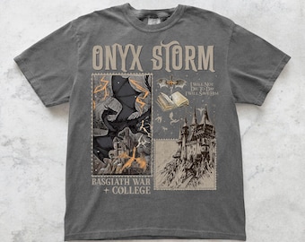 Onyx Storm Dragon Rider Shirt | Fourth Wing Series Tee | Fantasy Book Lover Gift | Violet Sorrengail