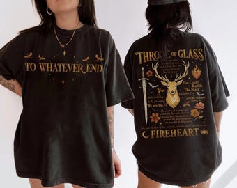Throne Of Glass Shirt,Fantasy Reader Apparel, Aelin Galathynius The Thirteen Inspired, Sjm Merch