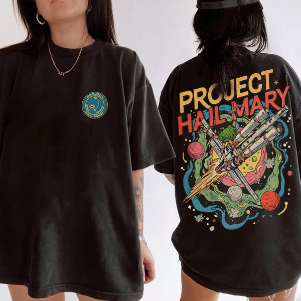 Project Hail Mary Book Two Sided Shirt, Rocky Amaze, Sci-Fi Book Lover Tshirt, Andy Weir Book Merch, Fist My Bump