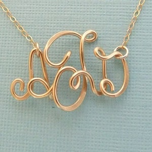 Monogram Necklace (14K Gold Filled)