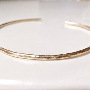 14k gold filled cuff bracelet, thin gold cuff bracelet, skinny stacking cuff bracelet