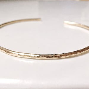 14k gold filled cuff bracelet, thin gold cuff bracelet, skinny stacking cuff bracelet