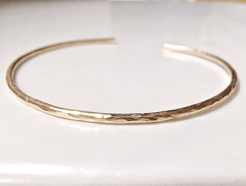 14k Gold Filled Cuff Bracelet Thin Gold Cuff Bracelet Skinny Etsy