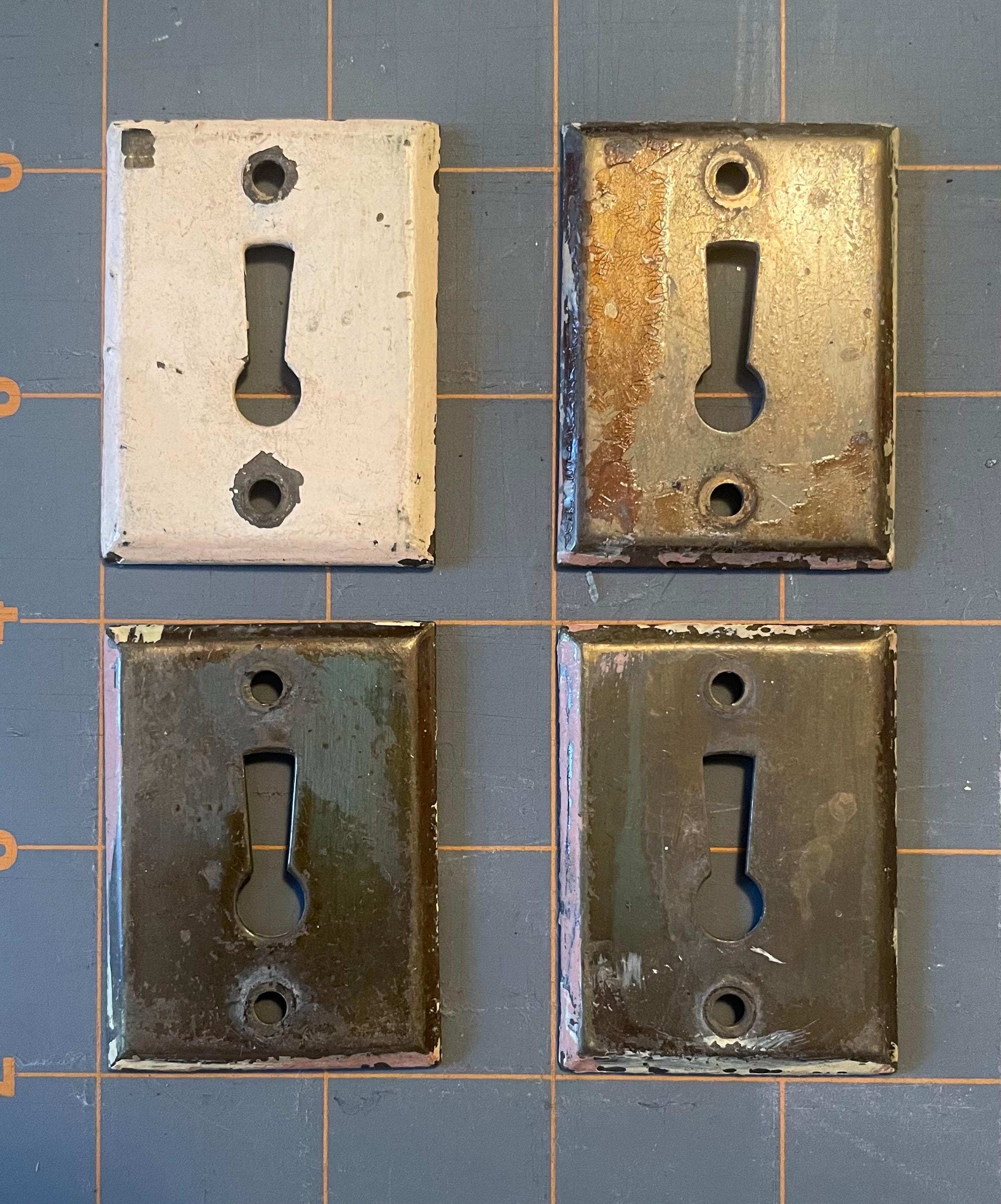 真鍮製鍵穴飾りと鍵のセット 真鍮製鍵穴カバー4個セット - Etsy 日本