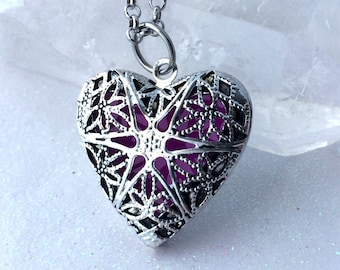 Glow Locket Violet Fairy Pendant 