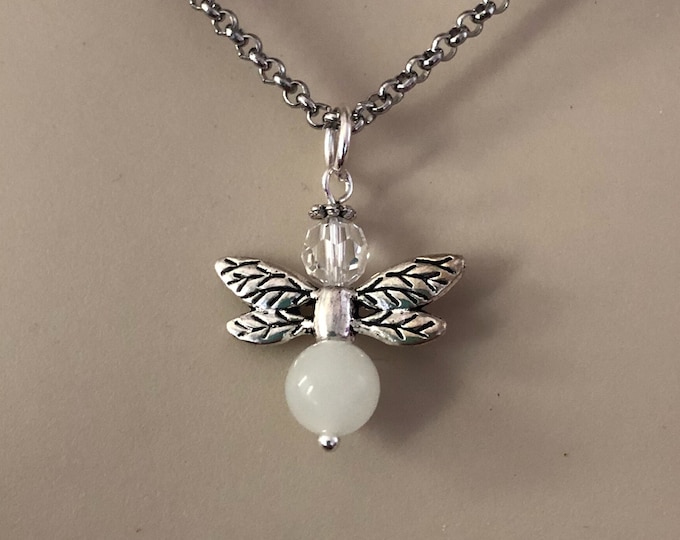 Glowing Firefly Necklace Birthstone Crystal Glow Jewelry