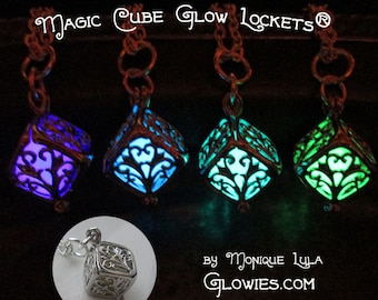 Magic Cube Glow Locket Necklace