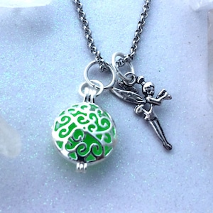 Tinkerbell inspired Glowing Fairy Glow Locket ® Necklace