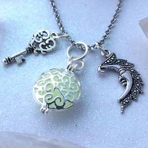 Magic Moon Key Glow Locket® Necklace