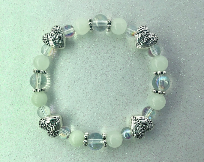 Angel Wing Hearts Bracelet