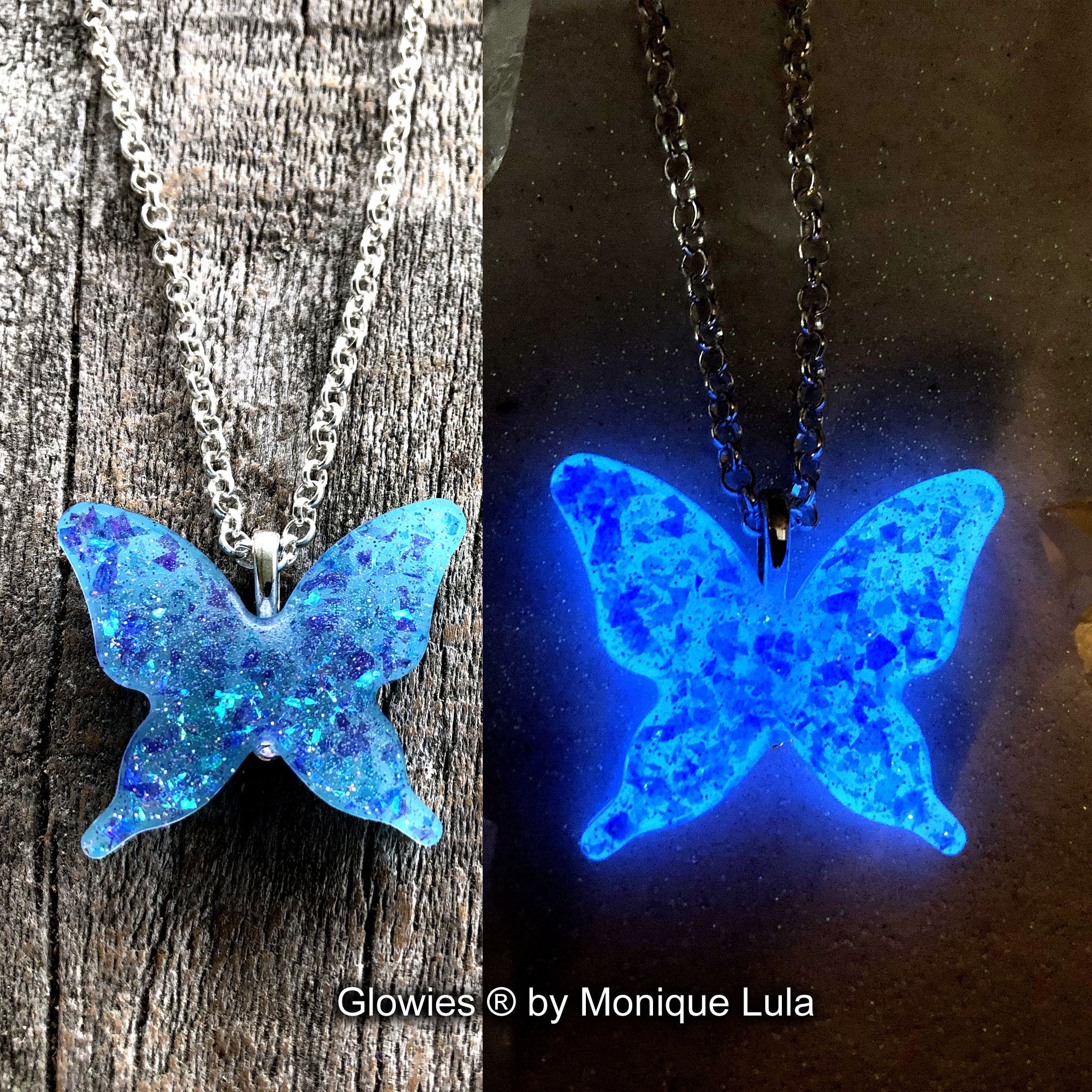 Opal butterfly shop pendant
