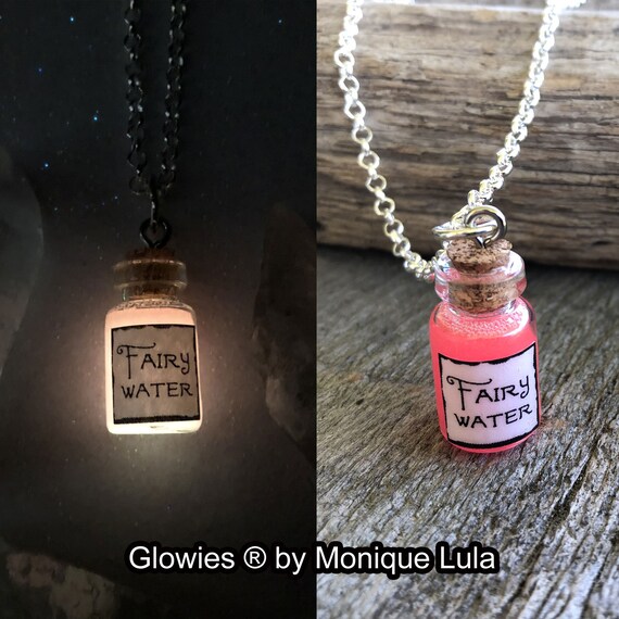 Fairy Water Glow Potion Bottle Necklace - Etsy