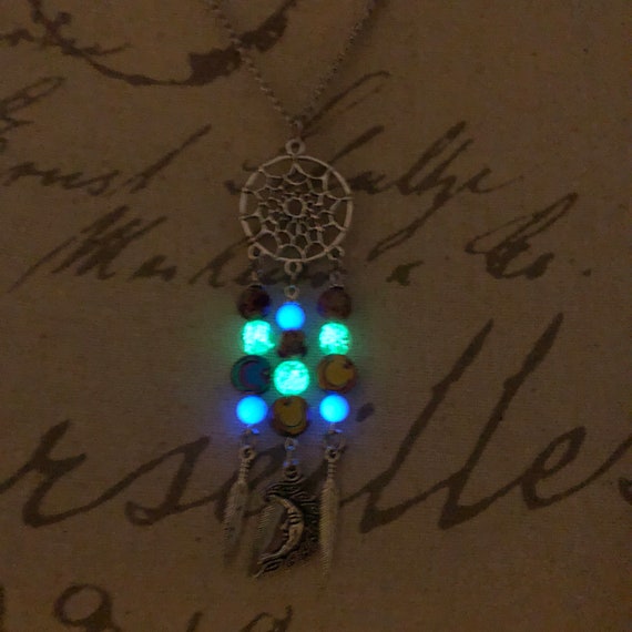 Glow in the Dark Dragon Necklace Magic Fantasy Jewelry 
