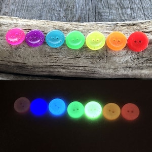 American Handmade Glow in the dark buttons