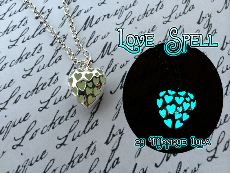 Love Spell Heart Glow Necklace image 4